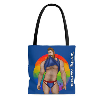 Bawdy Bear "Shirt Lift" / AOP Tote Bag